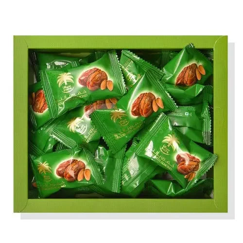 Siafa Khudri Dates with Almond – 300g (Product of Saudi Arabia) - almanaar Islamic Store