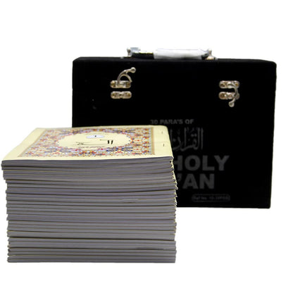 The Holy Quran 30 chapters Set Velvet Gift Box (10-30PSB)