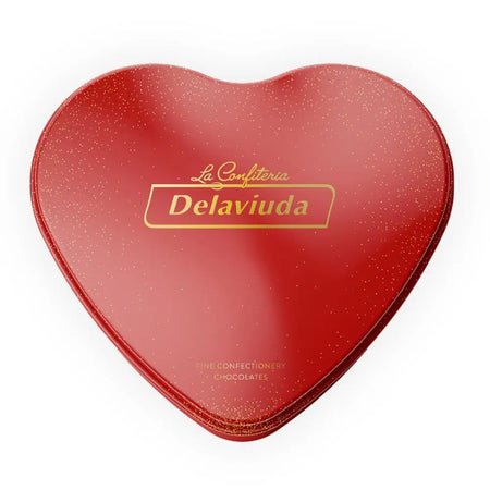 Heart-shaped Tin Milk Chocolate by Delaviuda 160g - almanaar Islamic Store