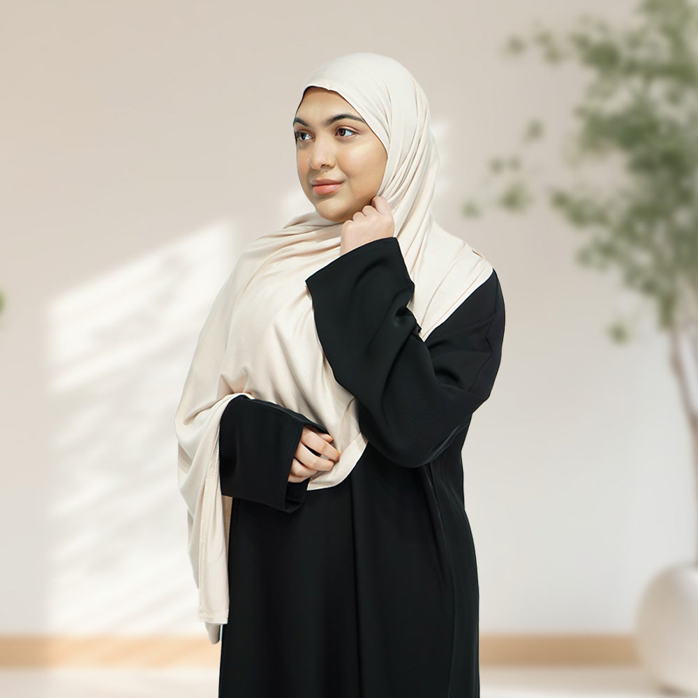 Deluxe Quality Egyptian Jersey Hijab - Off White