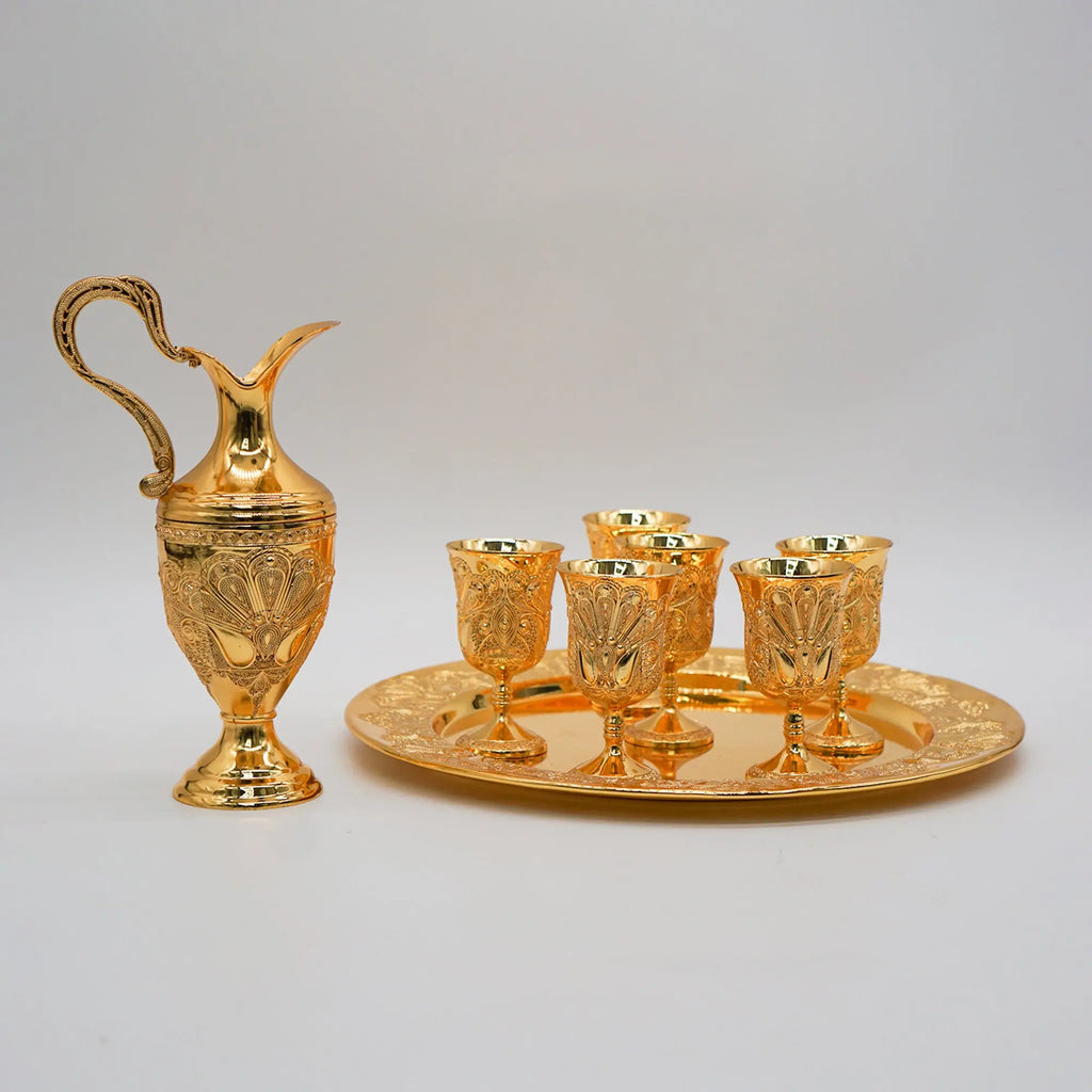 Turkish Coffee Set ( Gold & Silver ) - almanaar Islamic Store