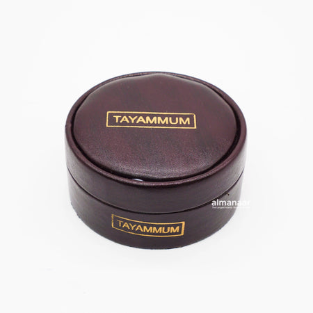 Portable Tayammum Stone in Stylish Leather Box - almanaar Islamic Store