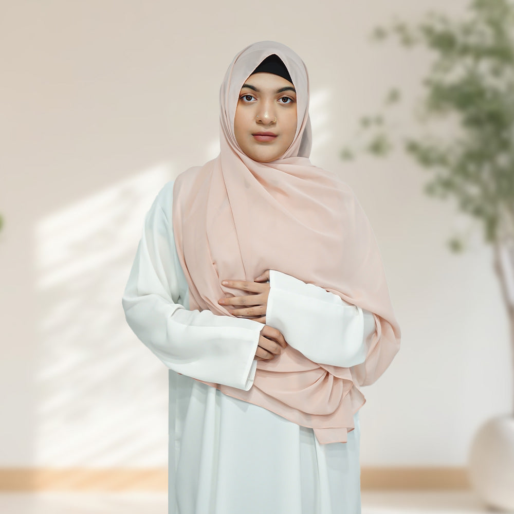 Maxi Chiffon Hijab - Soft Pink - almanaar Islamic Store