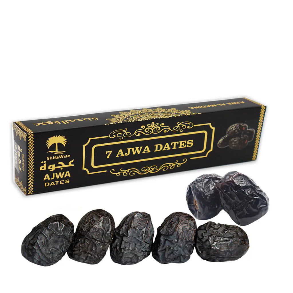 7pcs Ajwa Dates Al Madinah Al Munawwarah 100% Premium Dates-almanaar Islamic Store