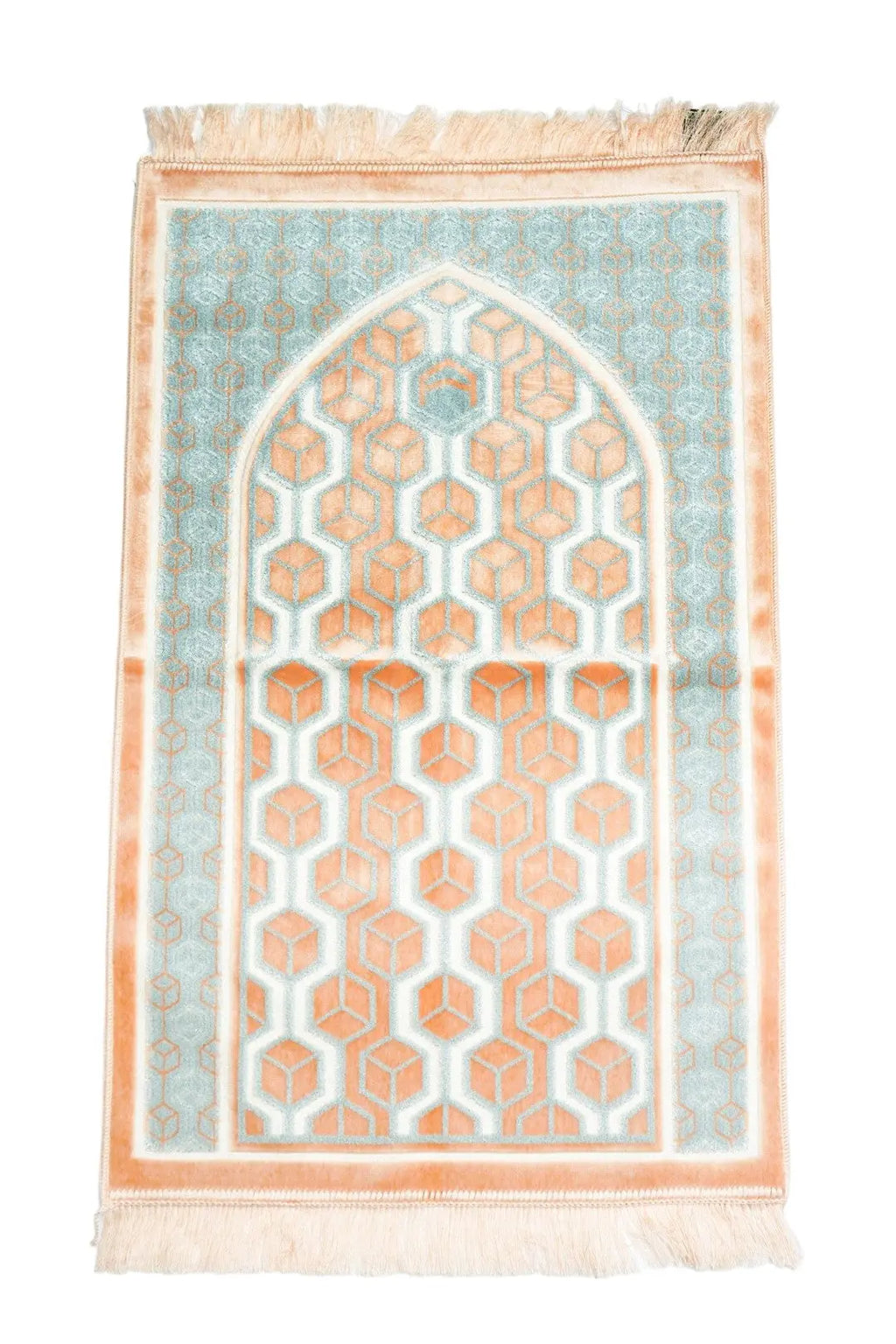 Soft Glittery Velvet Prayer Mat - almanaar Islamic Store