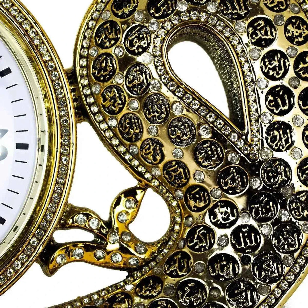 99 Names Of Allah with Clock