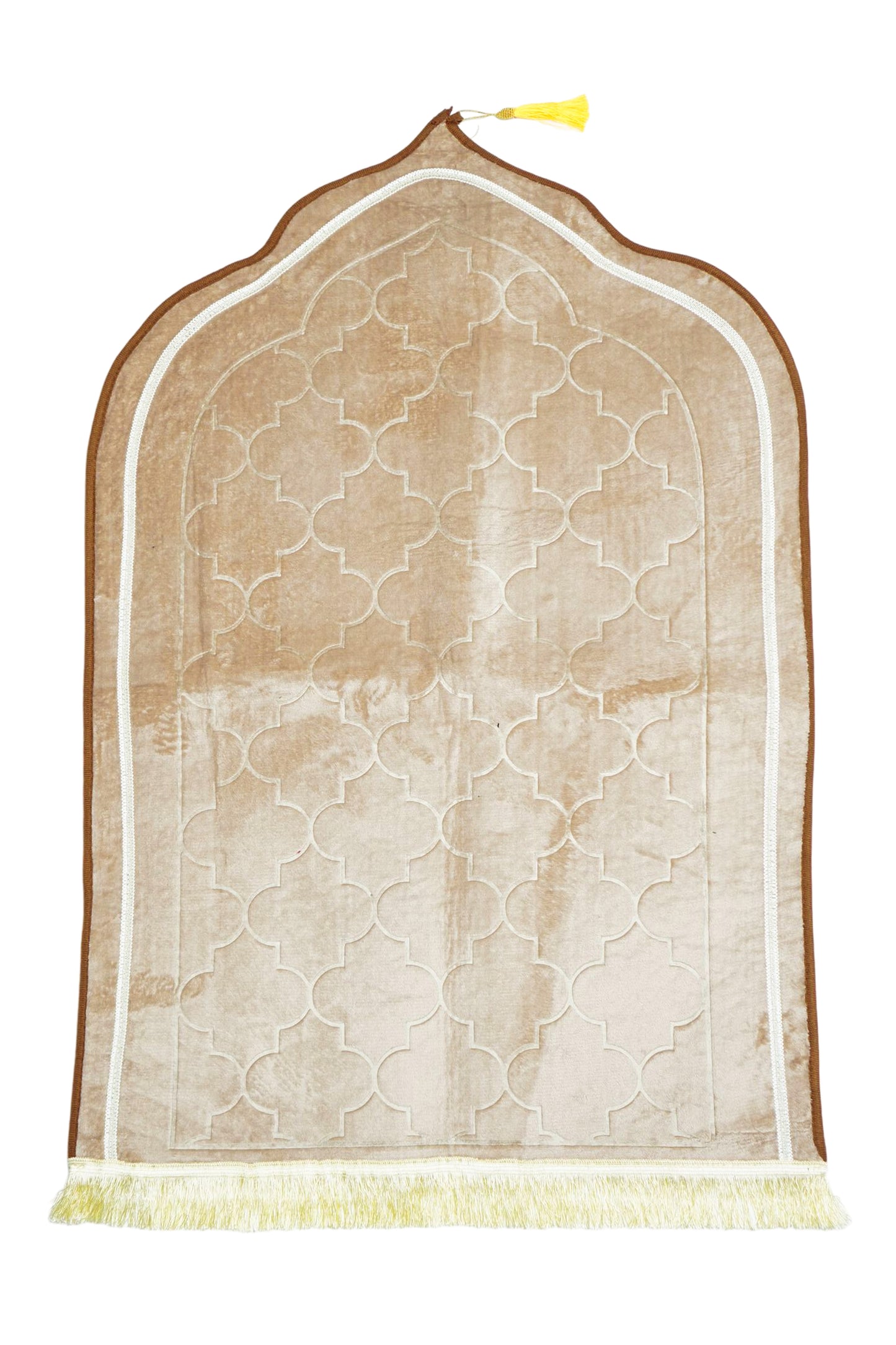 High Quality Mihrab Design Turkish islamic Prayer Mat with Tassel