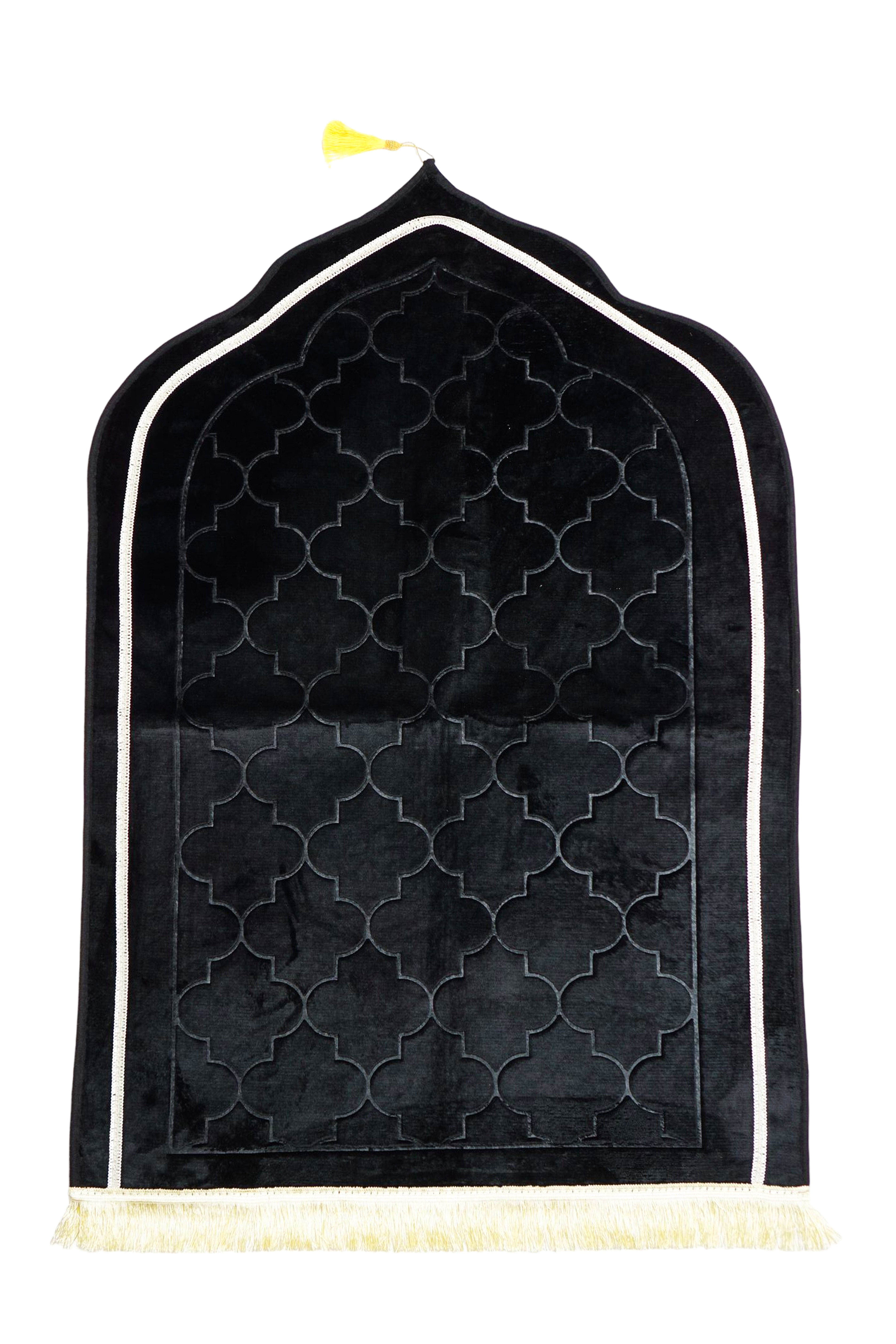 High Quality Mihrab Design Turkish islamic Prayer Mat with Tassel - almanaar Islamic Store