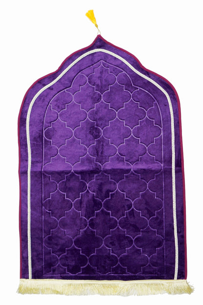 High Quality Mihrab Design Turkish islamic Prayer Mat with Tassel