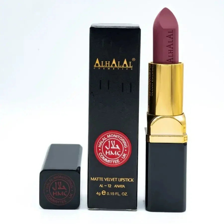 Matte Velvet Lipstick – AL-12 Anaya (Halal Certified) - almanaar Islamic Store