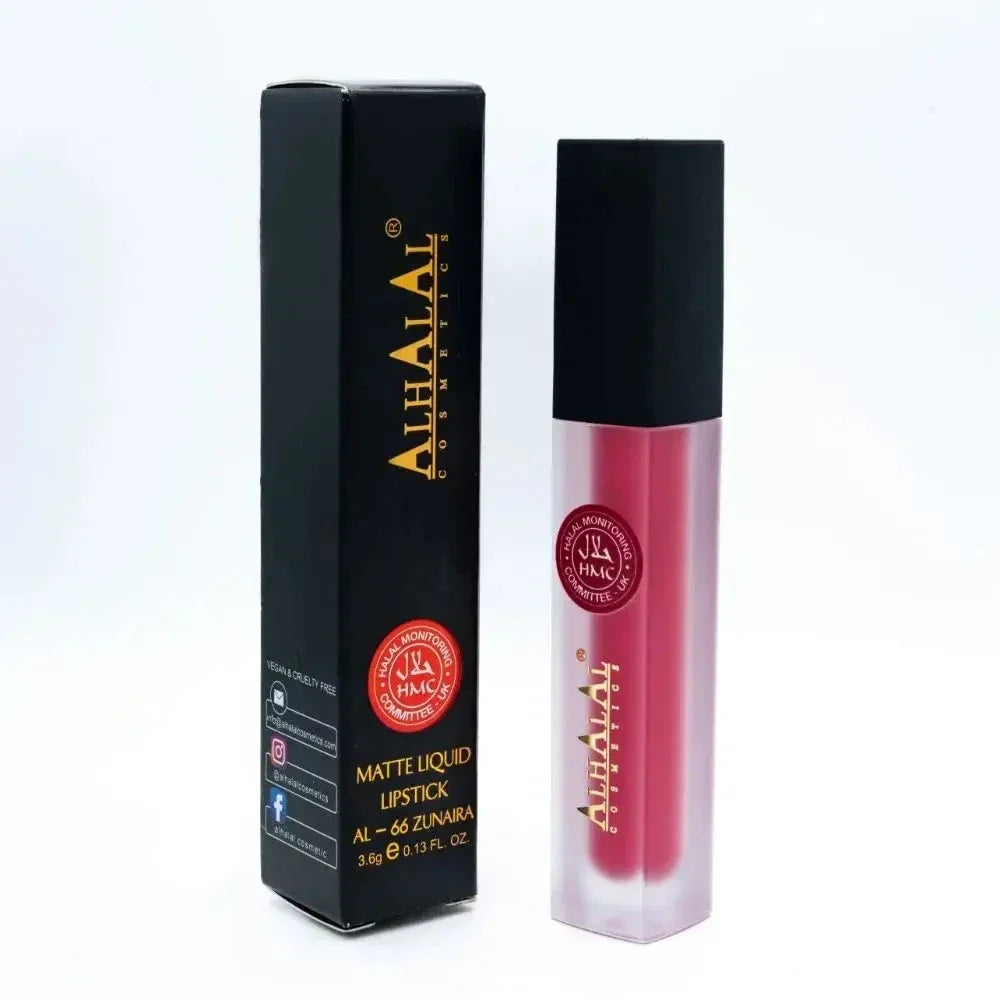 Liquid Matte Lipstick – AL-66 Zunaira (Halal) - almanaar Islamic Store