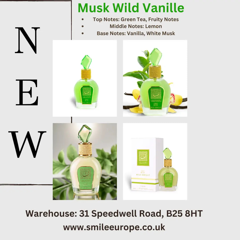 Musk Wild Vanille Eau De Parfum 100ml Lattafa - almanaar Islamic Store