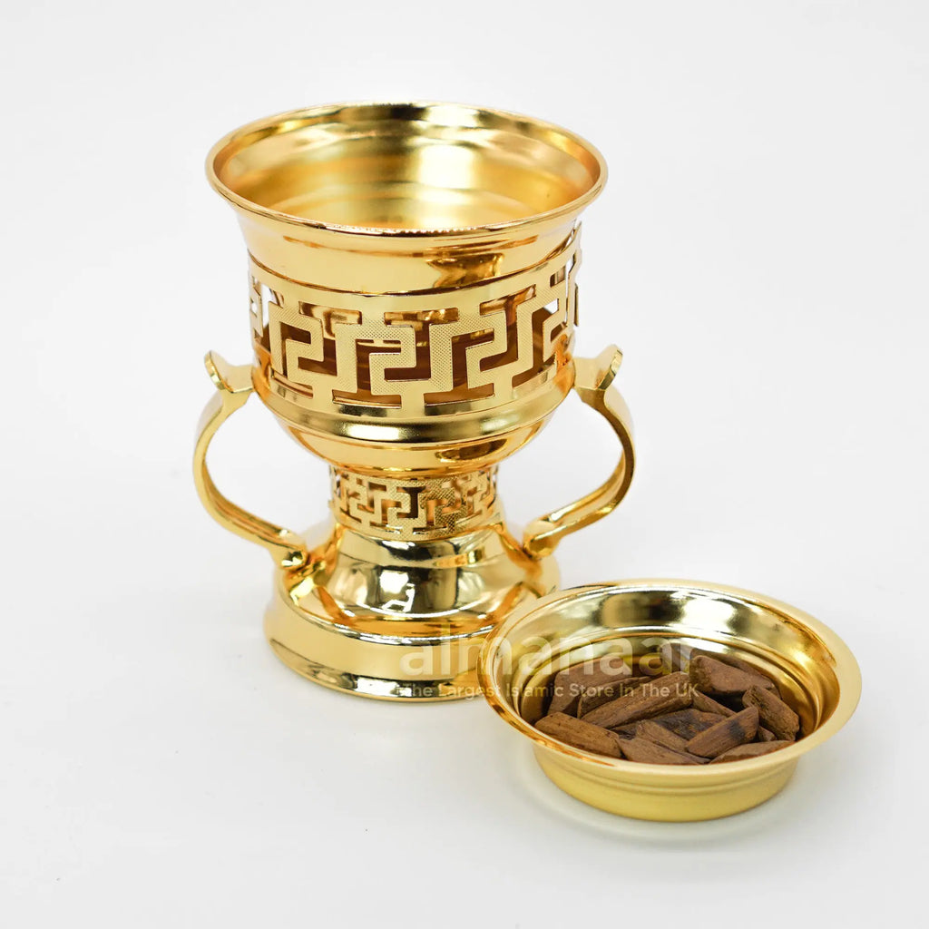 Arabian Style Incense Burner Gold and Silver - almanaar Islamic Store