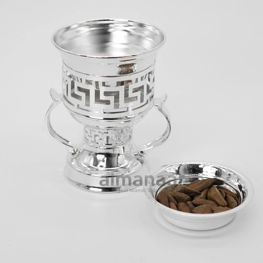 Arabian Style Incense Burner Gold and Silver - almanaar Islamic Store