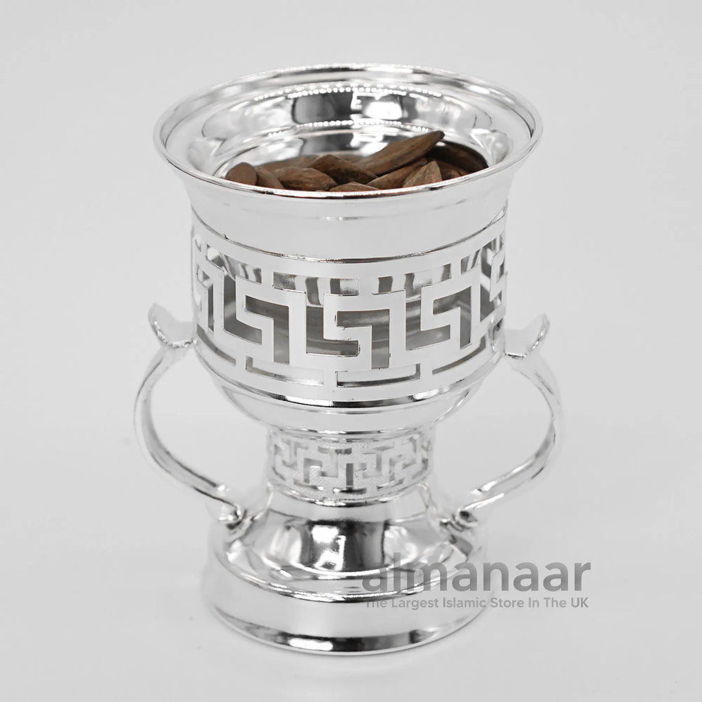 Arabian Style Incense Burner Gold and Silver - almanaar Islamic Store