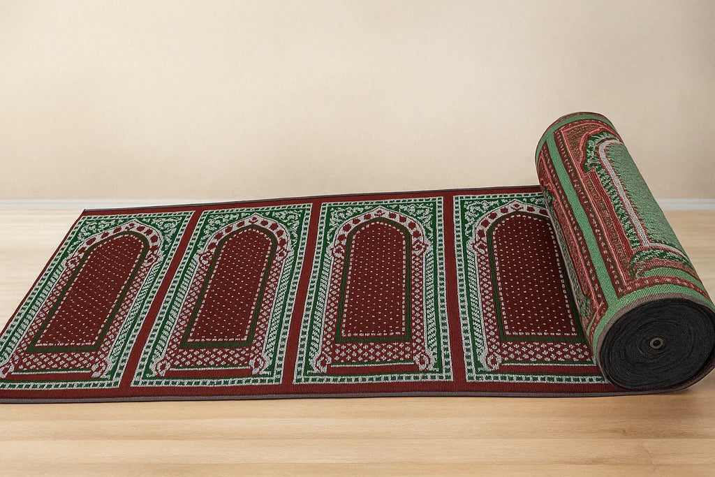 Thick Prayer Mat Roll – Masjid & Home Use - almanaar Islamic Store
