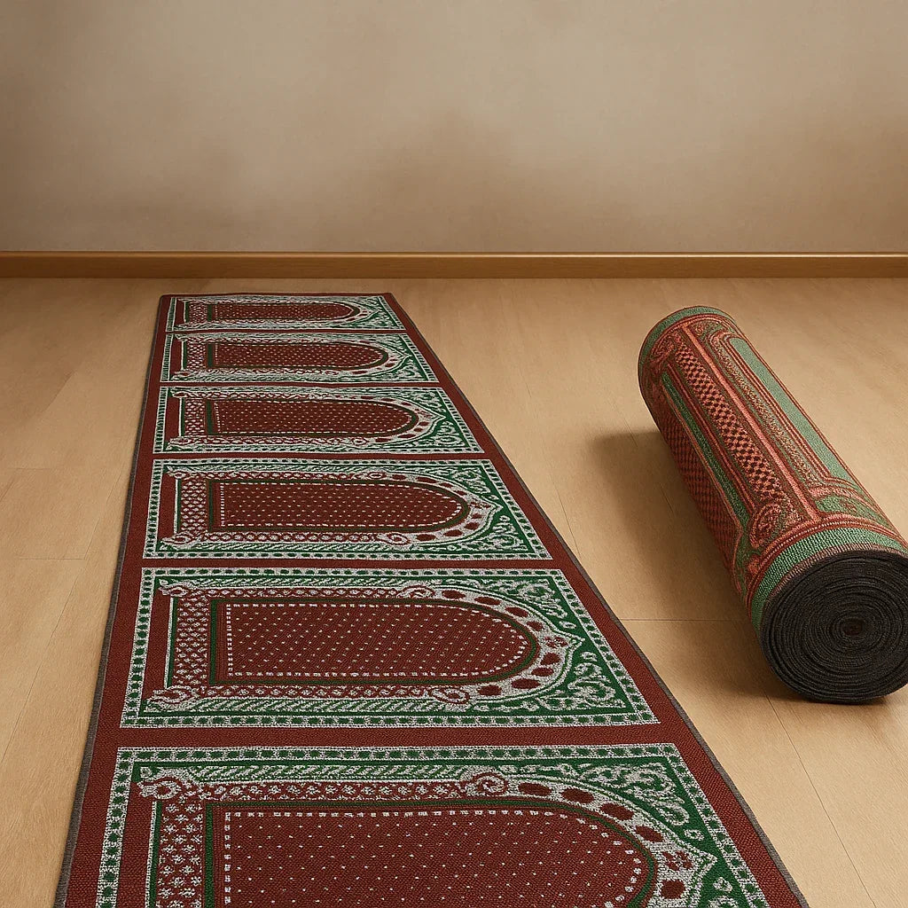 Thick Prayer Mat Roll – Masjid & Home Use - almanaar Islamic Store