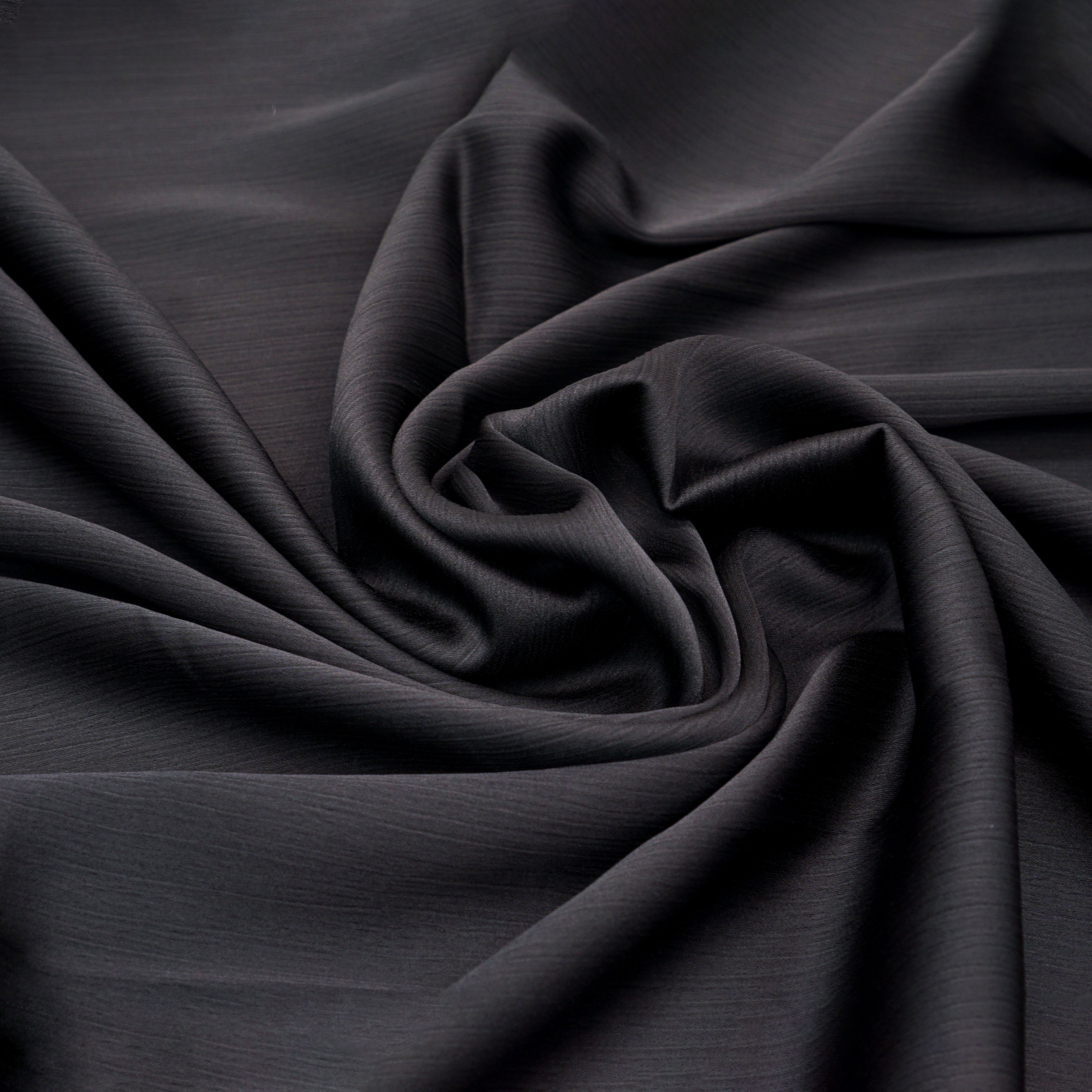 Satin Hijab Black - almanaar Islamic Store