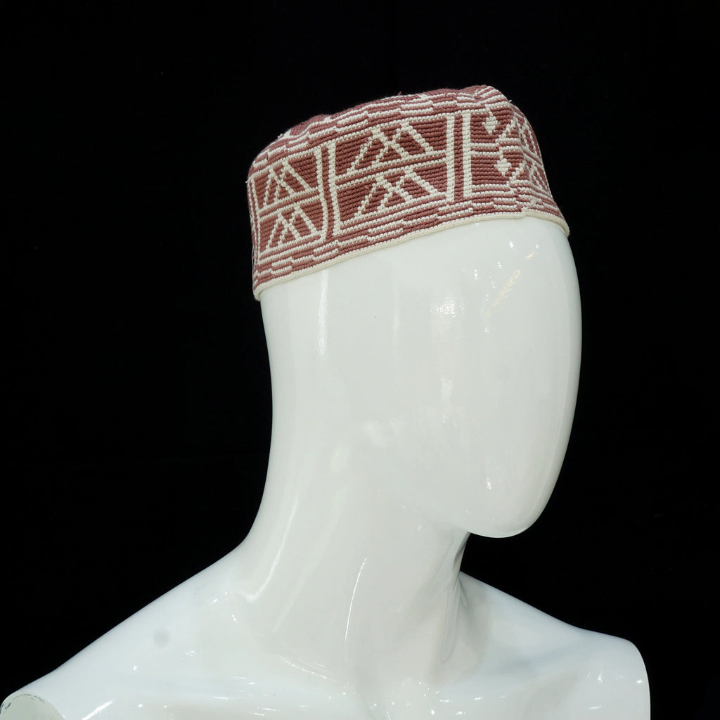 Men's Luxury Solid Prayer Hat | Kufi Rouge - almanaar Islamic Store