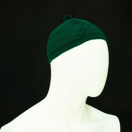 Green - Warm Knitted Prayer Hat - almanaar Islamic Store