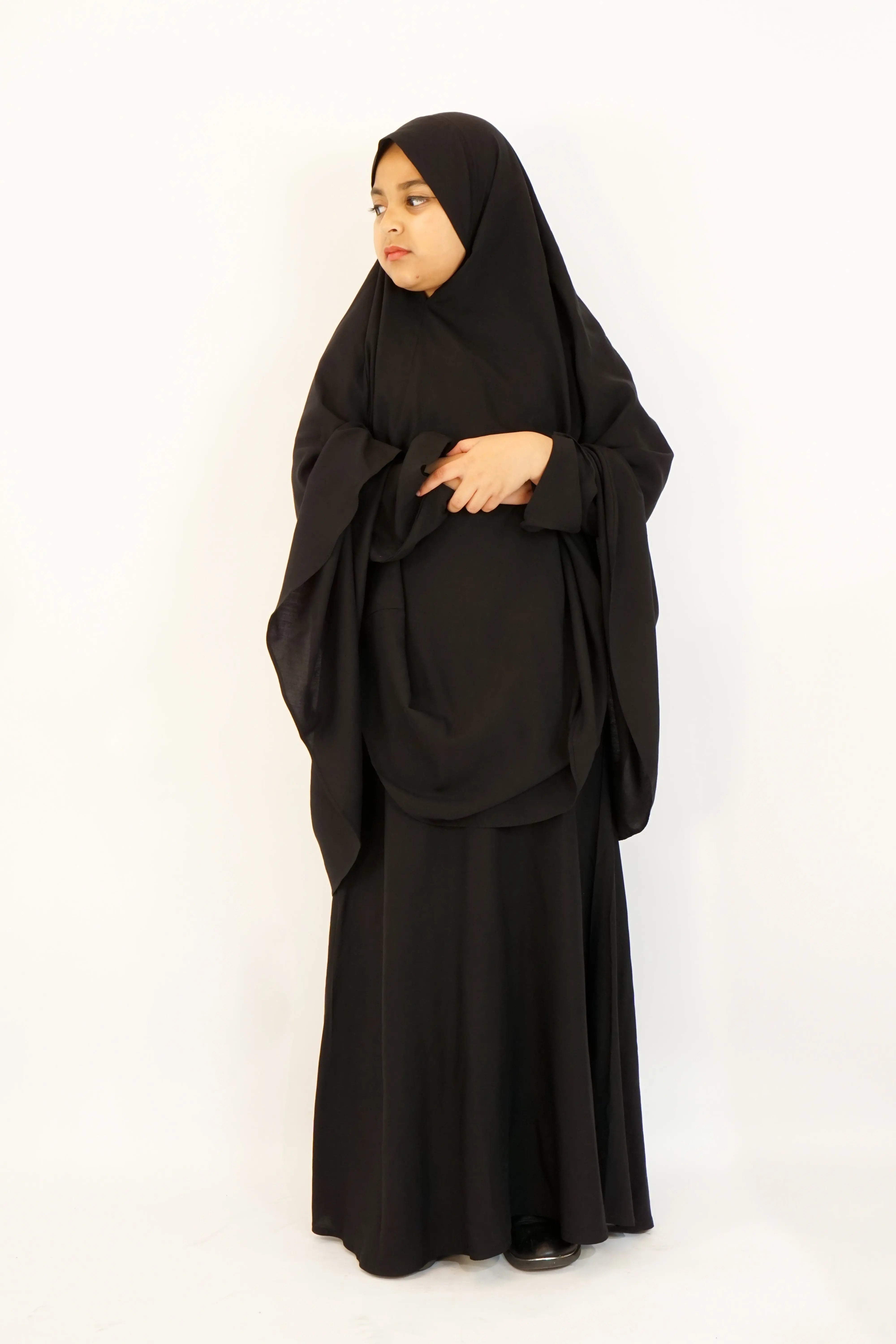 Girls Hajj & Umrah Abaya Black almanaar Islamic Store