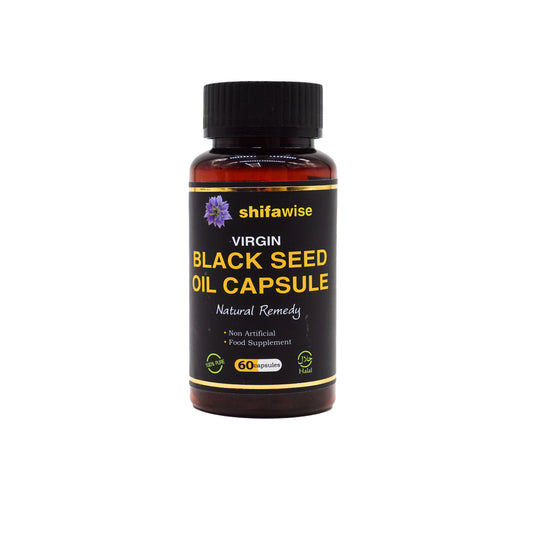 Shifawise Virgin Black Seed Oil Capsule (60-capsules)-almanaar Islamic Store