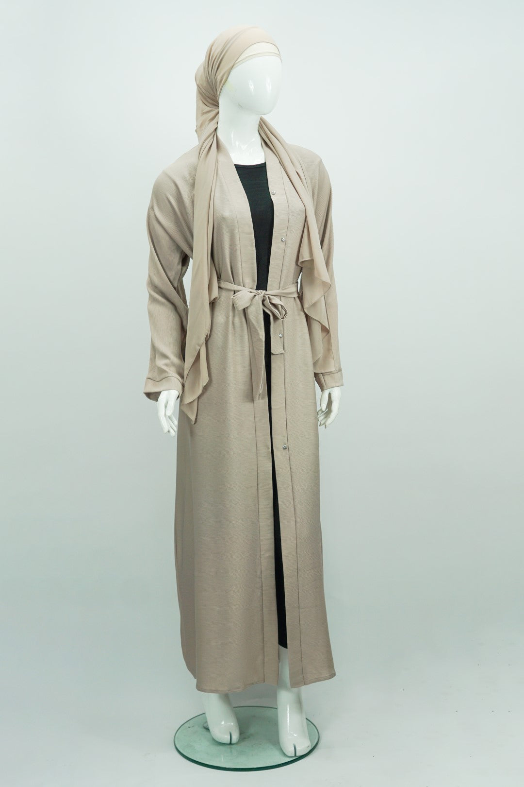 Full Open And Closed Abaya With Buttons-almanaar Islamic Store