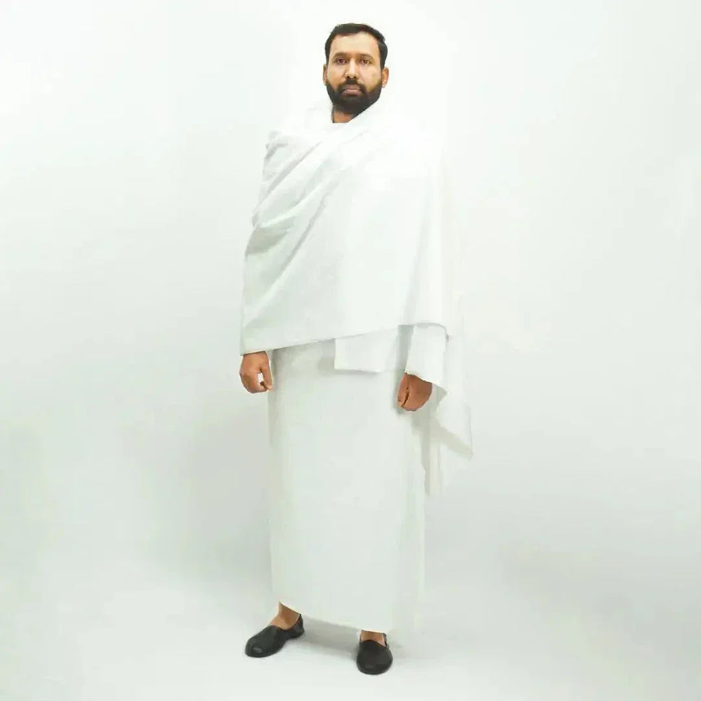 Haramain Ihram Towel 2pcs set- Super Soft Microfiber - Adult Standard - almanaar Islamic Store