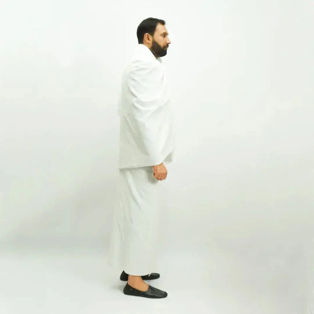 Haramain Ihram Towel 2pcs set- Super Soft Microfiber - Adult Standard - almanaar Islamic Store