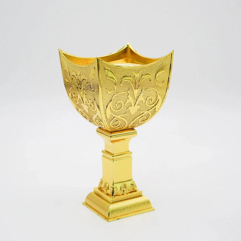 Arabic Incense Burner Metallic Middle Eastern Elegance - almanaar Islamic Store