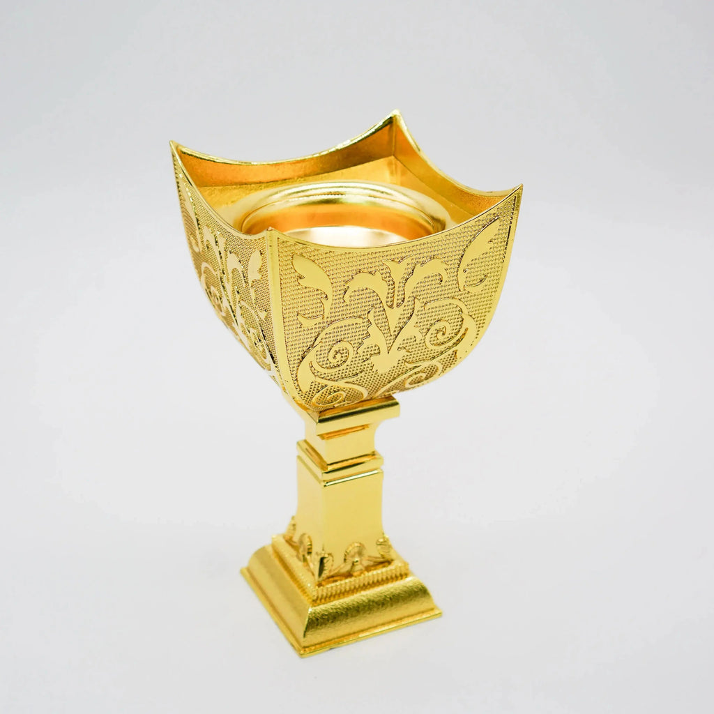 Arabic Incense Burner Metallic Middle Eastern Elegance - almanaar Islamic Store