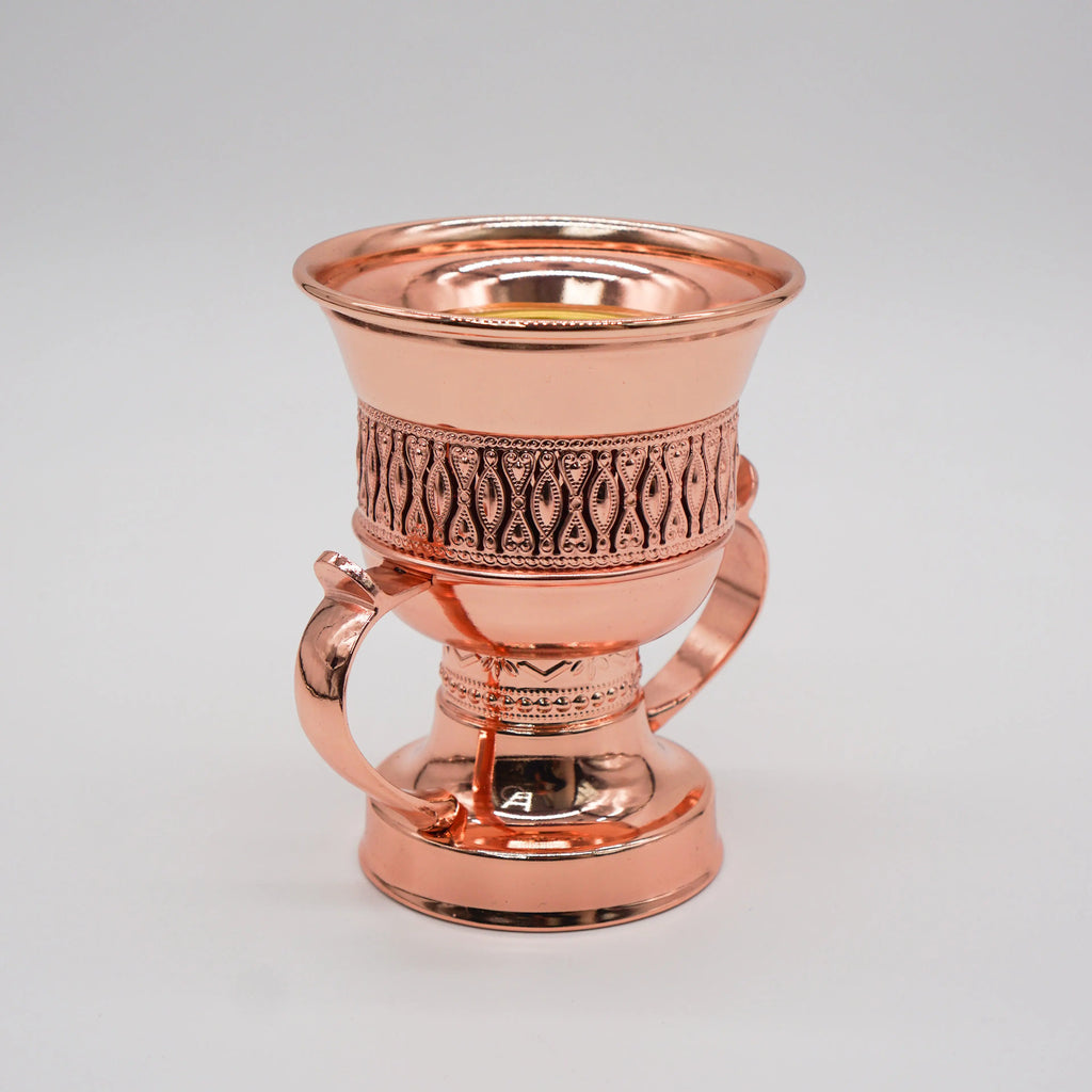 Traditional Arabic Rose Gold Metal Bakhoor Burner Trophy Style - almanaar Islamic Store