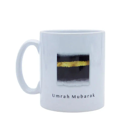 Umrah Mubarak Ceramic Mug kaaba Design almanaar Islamic Store