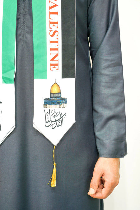 Palestine Neck Scarf Quds Cotton - almanaar Islamic Store