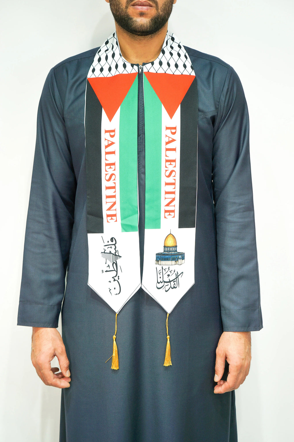 Palestine Neck Scarf Quds Cotton - almanaar Islamic Store