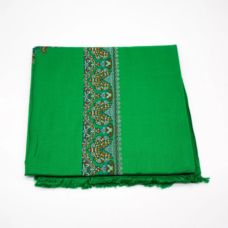 Premium Kashmiri Shemagh Wool Material Dark Green - almanaar Islamic Store