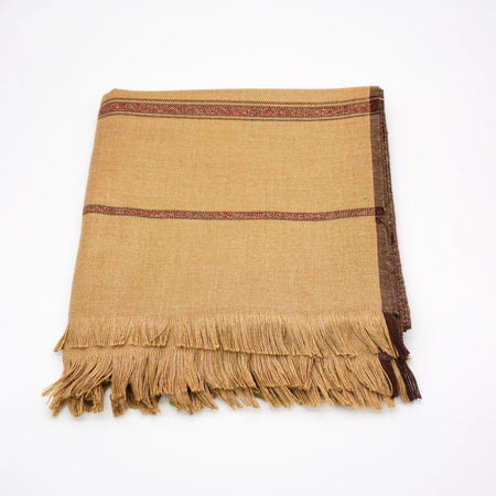 Kashmiri Lohi Shawl For Men- Camel - almanaar Islamic Store