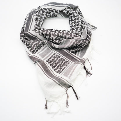 Palestine scarf Shemagh  with fringes 100% Cotton
