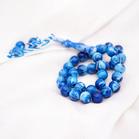 33-Beads Pearl Tasbeeh Sky Blue - almanaar Islamic Store