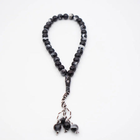 33-Beads Pearl Tasbeeh Black - almanaar Islamic Store