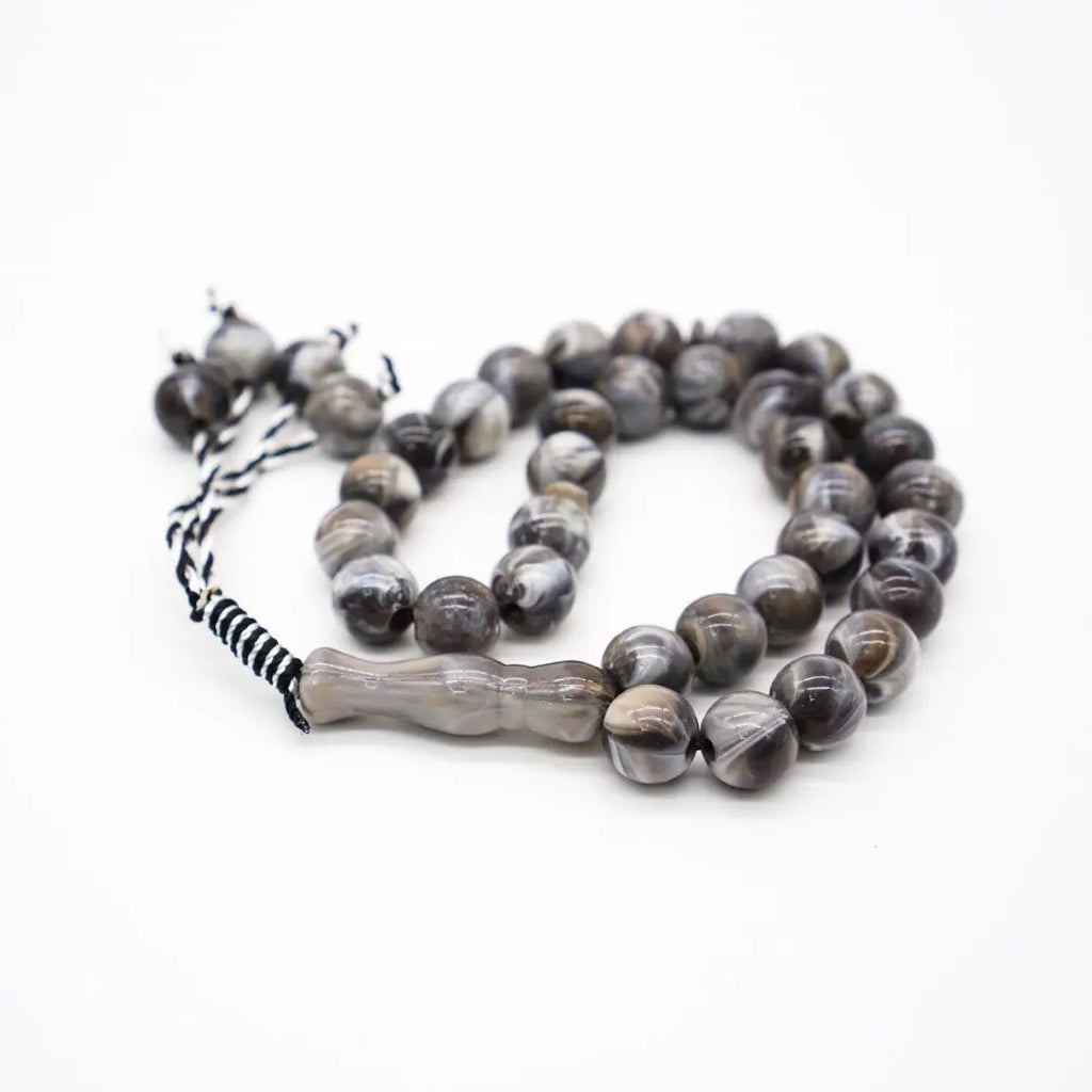 33-Beads Pearl Tasbeeh Grey - almanaar Islamic Store