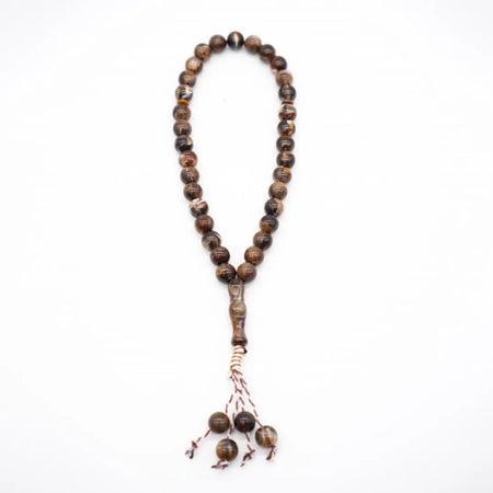 33-Beads Pearl Tasbeeh Brown - almanaar Islamic Store