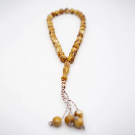 33-Beads Pearl Tasbeeh Golden - almanaar Islamic Store