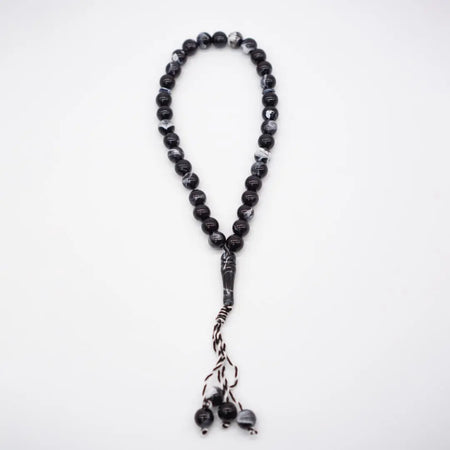 33-Beads Pearl Tasbeeh Black - almanaar Islamic Store