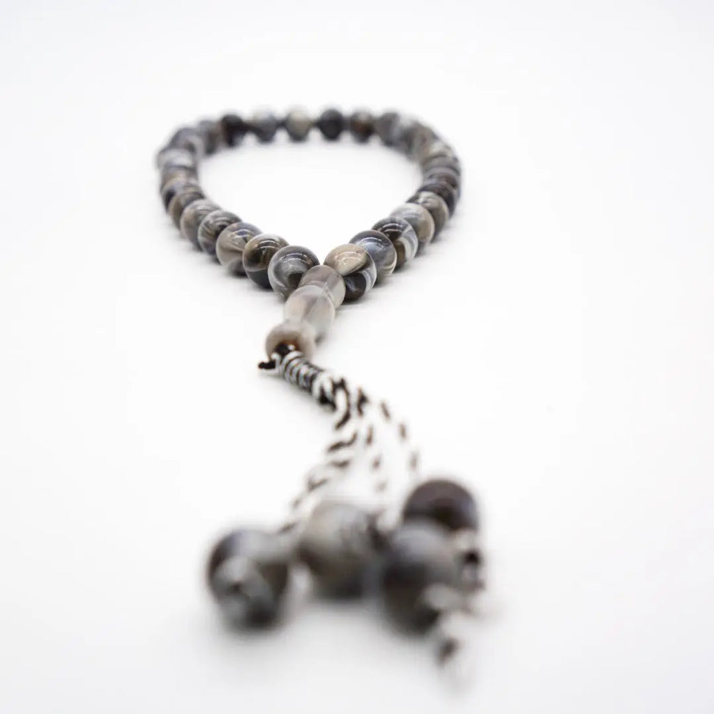 33-Beads Pearl Tasbeeh Grey - almanaar Islamic Store