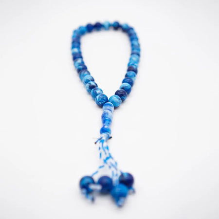 33-Beads Pearl Tasbeeh Sky Blue - almanaar Islamic Store