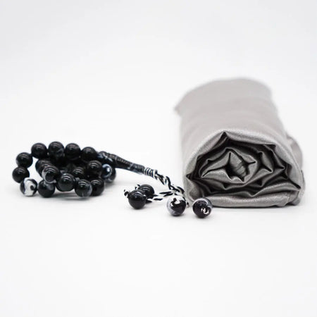 33-Beads Pearl Tasbeeh Black - almanaar Islamic Store