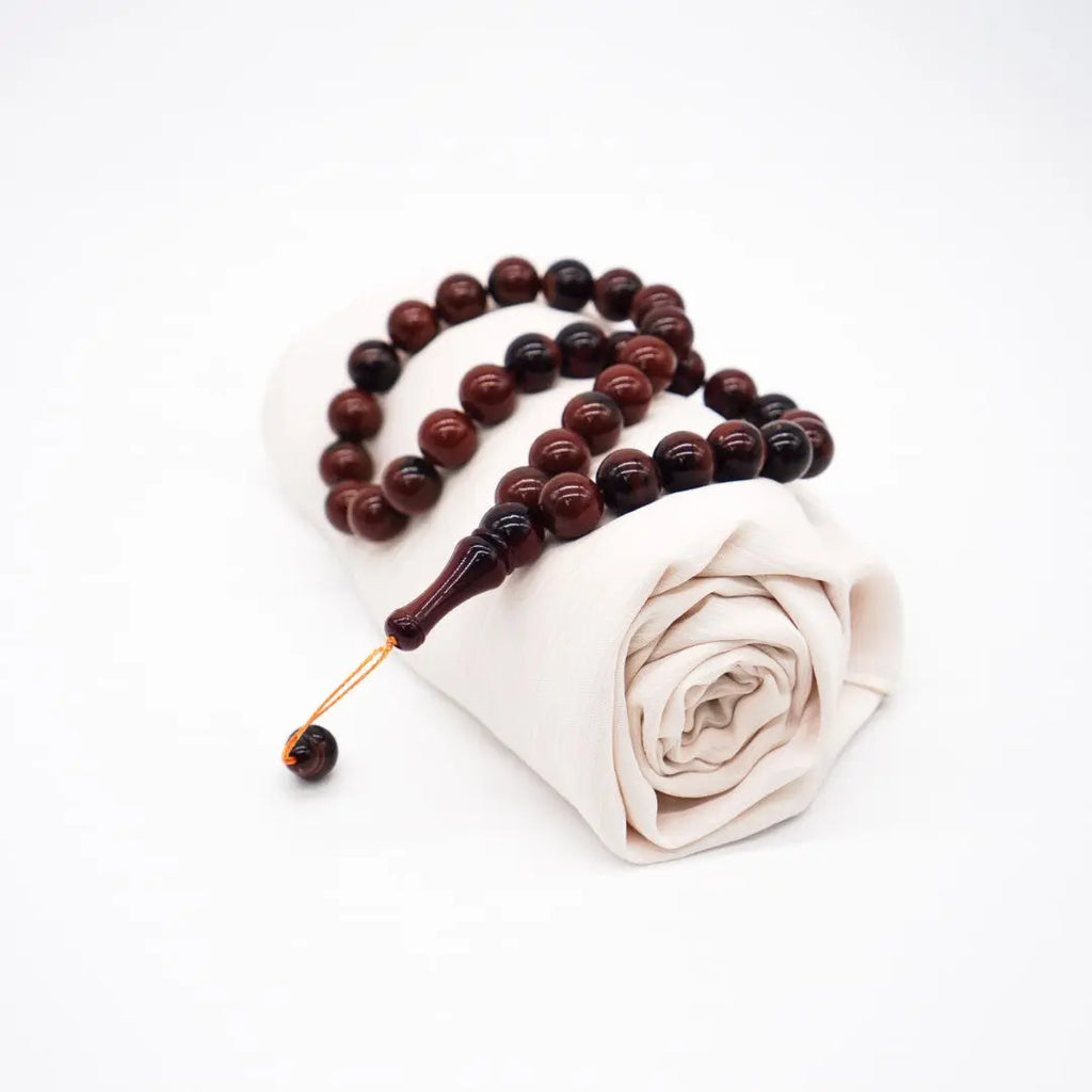 33-Beads Pearl Tasbeeh Dark Brown - almanaar Islamic Store