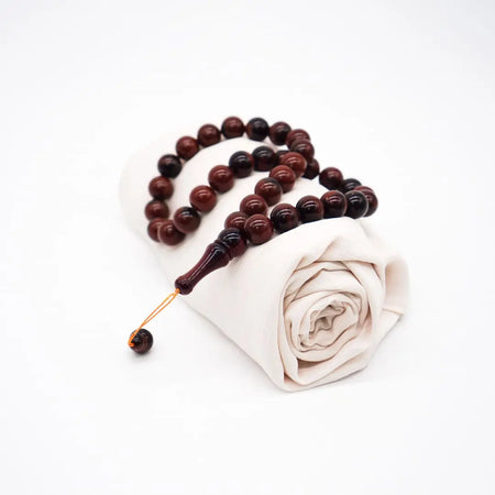 33-Beads Pearl Tasbeeh Dark Brown - almanaar Islamic Store