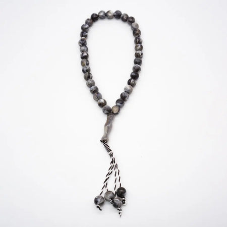 33-Beads Pearl Tasbeeh Grey - almanaar Islamic Store